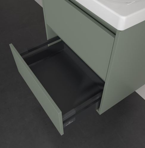 VILLEROY & BOCH SKYLA skříňka pod umyvadlo 57,2x43,9x59,6 cm, 2 zásuvky, soft green C79400AF Obrázek - fotka