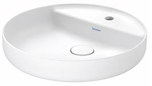 DURAVIT VITRIUM umyvadlová mísa 46 cm, s otvorem pro baterii, bez přepadu, matná hedvábně bílá