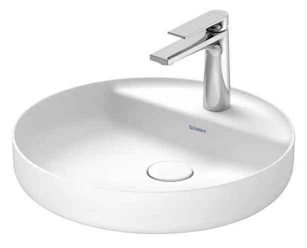 DURAVIT VITRIUM umyvadlová mísa 46 cm, s otvorem pro baterii, bez přepadu, matná hedvábně bílá 2662463271 Obrázek - fotka