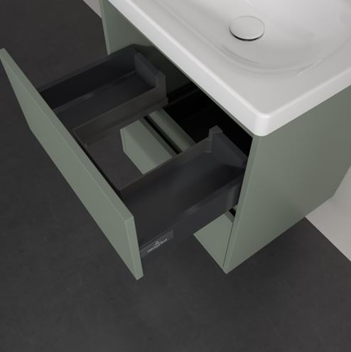 VILLEROY & BOCH SKYLA skříňka pod umyvadlo 52,2x42,4x59,6 cm, 2 zásuvky, soft green C79300AF Obrázek - fotka