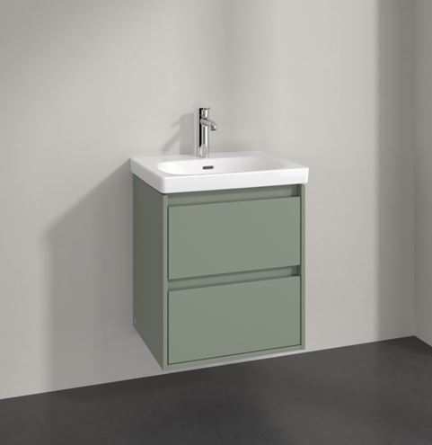VILLEROY & BOCH SKYLA skříňka pod umyvadlo 52,2x42,4x59,6 cm, 2 zásuvky, soft green C79300AF Obrázek - fotka