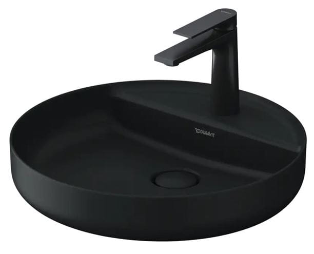 DURAVIT VITRIUM umyvadlová mísa 46 cm, s otvorem pro baterii, bez přepadu, matná tmavě šedá 266246HE71 Obrázek - fotka