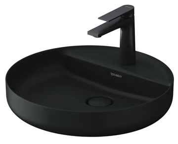 DURAVIT VITRIUM umyvadlová mísa 46 cm, s otvorem pro baterii, bez přepadu, matná tmavě šedá 266246HE71 Obrázek - fotka