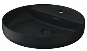 DURAVIT VITRIUM umyvadlová mísa 46 cm, s otvorem pro baterii, bez přepadu, matná tmavě šedá