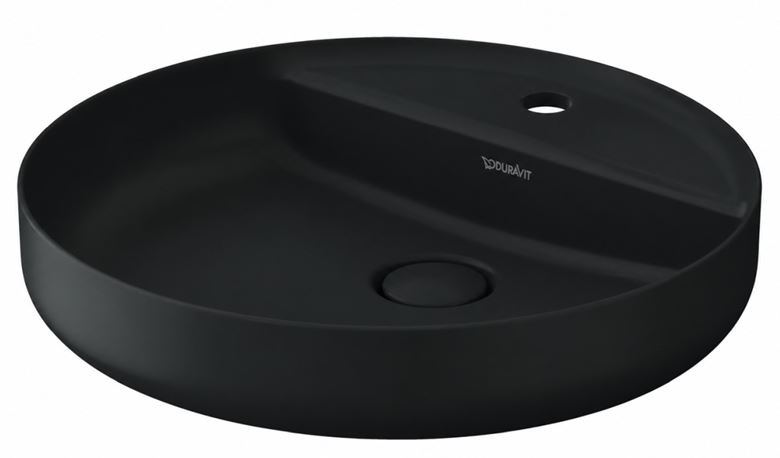 DURAVIT VITRIUM umyvadlová mísa 46 cm, s otvorem pro baterii, bez přepadu, matná tmavě šedá 266246HE71 Obrázek - Hlavní obrázek