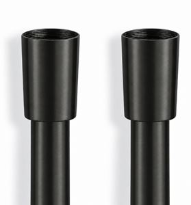 CRISTINA sprchová hadice 1500 mm, hladká, s ochranou proti překroucení, plast, imperial black