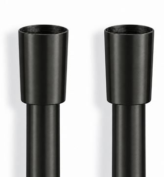 CRISTINA sprchová hadice 1500 mm, hladká, s ochranou proti překroucení, plast, imperial black