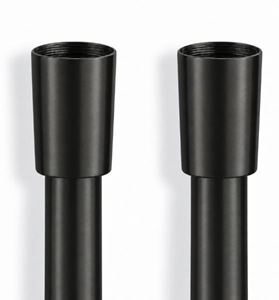 CRISTINA sprchová hadice 1000 mm, hladká, s ochranou proti překroucení, plast, imperial black 