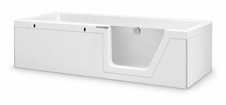 DUSCHOLUX STEP-IN PURE vana 170x75 cm, s dvířky, s rámem, akrylát 608.300100.001 Obrázek - Hlavní obrázek