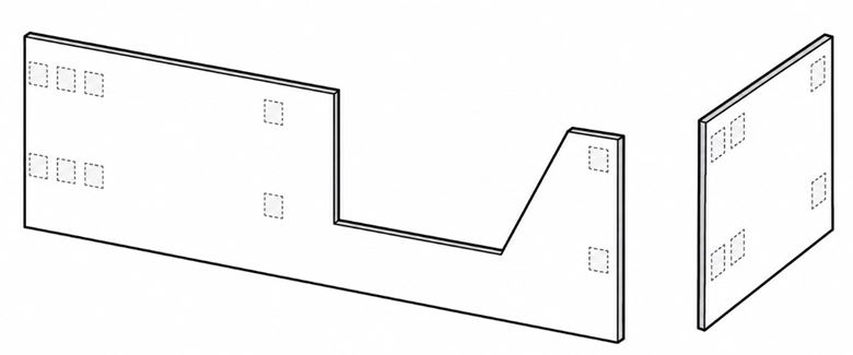 DUSCHOLUX STEP-IN PURE čelní a boční panel k vaně, k obložení 699.300101 Obrázek - Hlavní obrázek