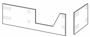 DUSCHOLUX STEP-IN PURE čelní a boční panel k vaně, k obložení