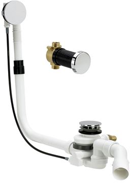 VIEGA MULTIPLEX TIRO F 6145.5 vanový sifon 72,5 cm, s napouštěním odtokem, bovden, chrom