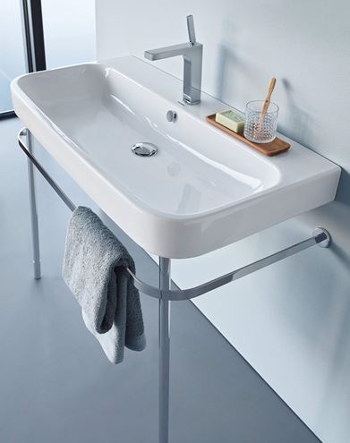 DURAVIT HAPPY D.2 kovový podstavec pro umyvadlo, chrom 0030761000 Obrázek - fotka