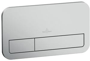 VILLEROY & BOCH VICONNECT 200S ovládací tlačítko pro dvě splachování, plast, kartáčovaný chrom