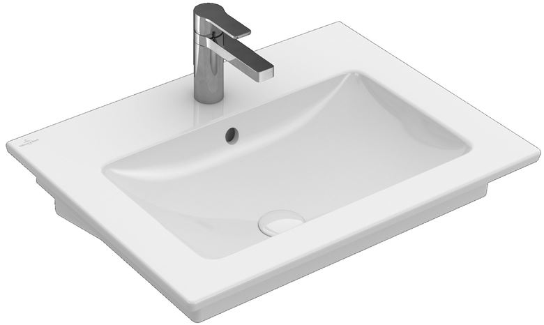 VILLEROY & BOCH VERITY LINE umyvadlo 60 cm, s otvorem pro baterii a přepadem, alpská bílá 4A166001 Obrázek - fotka