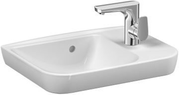 VITRA SENTO umyvadlo 50 cm, s otvorem pro baterii vpravo a přepadem, VitrAhygiene