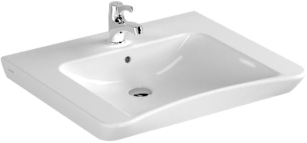 VITRA S20 bezbariérové umyvadlo 65 cm, s otvorem pro baterii, s přepadem 5291B003-0001 Obrázek - Hlavní obrázek