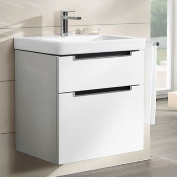 VILLEROY & BOCH SUBWAY 2.0 skříňka pod umyvadlo 63,7x45,4x59 cm, 2 zásuvky, Glossy White A91010DH Obrázek - fotka