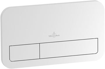 VILLEROY & BOCH VICONNECT 200S ovládací tlačítko pro dvě splachování, plast, lesklá bílá