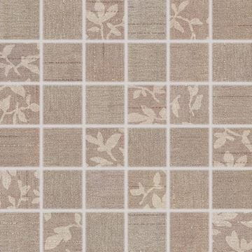 RAKO TEXTILE mozaika 30x30(5x5) cm, lepená na síti, mat, hnědá