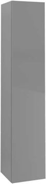 VILLEROY & BOCH VERITY LINE vysoká skříňka 35x34,2x174,3 cm, 1 dvířka, panty vpravo, Push-open, Glossy Grey