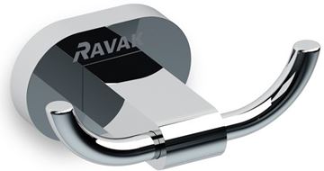 RAVAK CHROME CR 100.00 dvojháček na ručníky, chrom