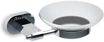 RAVAK CHROME CR 200.00 mýdlenka, nástěnná, sklo, chrom