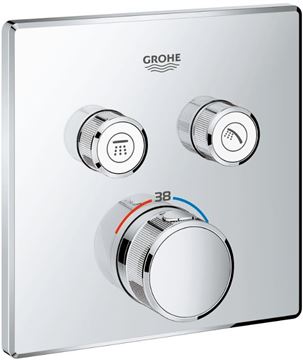 GROHE GROHTHERM SMARTCONTROL podomítková termostatická baterie, pro 2 spotřebiče, Water Saving, chrom