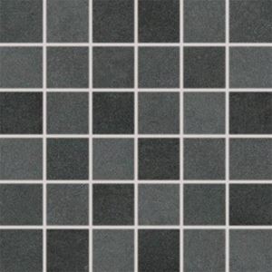 RAKO EXTRA mozaika 30x30(5x5) cm, lepená na síti, mat reliéf, černá