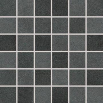 RAKO EXTRA mozaika 30x30(5x5) cm, lepená na síti, mat reliéf, černá
