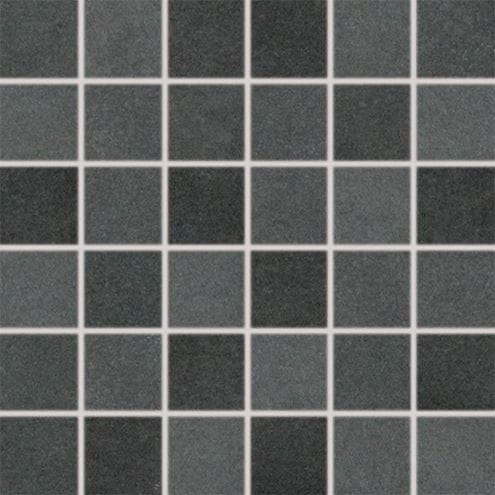 RAKO EXTRA mozaika 30x30(5x5) cm, lepená na síti, mat reliéf, černá DDM06725 Obrázek - Hlavní obrázek