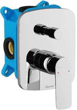 RAVAK CLASSIC CL 065.00 vanová podomítková baterie, s přepínačem, chrom X070088 Obrázek - fotka