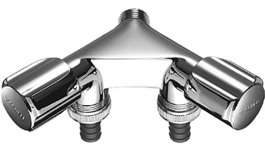 SCHELL COMFORT dvojitý pračkový ventil 1/2"x3/4", chrom 033660699 Obrázek - Hlavní obrázek