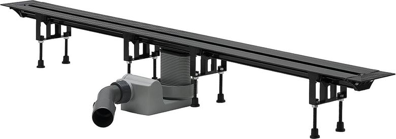 VIEGA ADVANTIX VARIO 4965.10 sprchový žlab 1200 mm, do prostoru, boční odtok DN 50, bez roštu, plast 686277 Obrázek - Hlavní obrázek