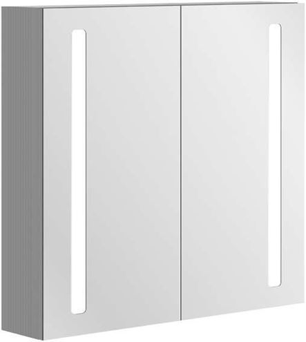 VILLEROY & BOCH VERITY LINE zrcadlová skříňka 100x75x17,3 cm, osvětlení, se zvětšovacím zrcátkem, vypínačem a el. zásuvkou, hliník, stříbrná B307F100 Obrázek - Hlavní obrázek