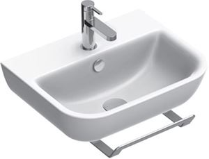 CONCEPT S umyvadlo 50 cm, s otvorem pro baterii a přepadem, Cataglaze