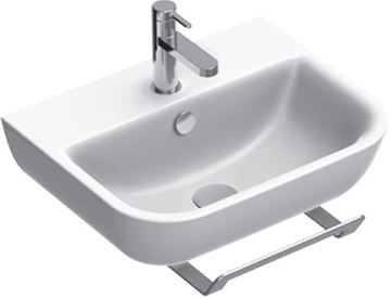 CONCEPT S umyvadlo 50 cm, s otvorem pro baterii a přepadem, Cataglaze