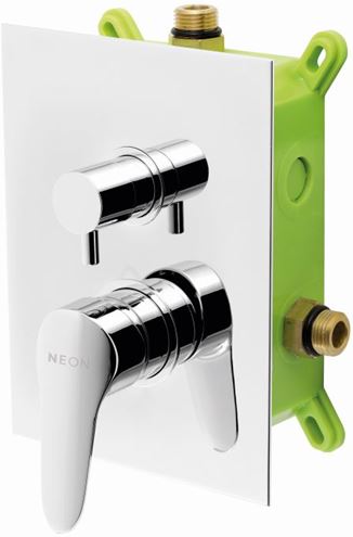 EASY PLUS NEON podomítková baterie, pro 2 spotřebiče, s tělesem, chrom BOX93451R,0 Obrázek - Hlavní obrázek