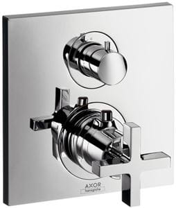 AXOR CITTERIO podomítková termostatická baterie, pro 2 spotřebiče, chrom