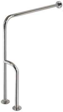 AZP BRNO REHA madlo na podlahu 813x850 mm, levé, lesklá nerez