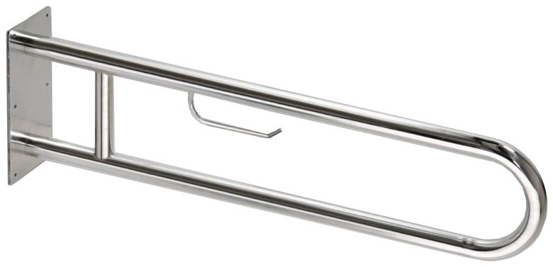 AZP BRNO REHA madlo 900 mm, s držákem toaletního papíru, lesklá nerez R1054501TP Obrázek - Hlavní obrázek