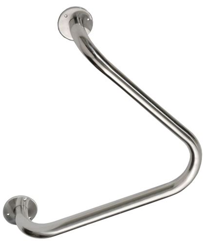 AZP BRNO REHA madlo 400x400 mm, pravé i levé, lesklá nerez R1014111 Obrázek - Hlavní obrázek