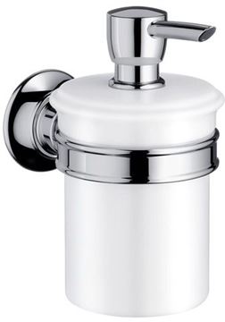 AXOR MONTREUX dávkovač tekutého mýdla 300 ml, nástěnný, porcelán, chrom