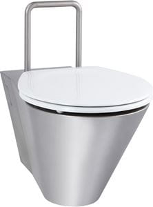AZP BRNO bezbariérové závěsné WC, se sedátkem, nerez