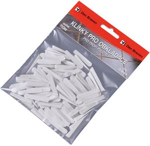 DEN BRAVEN klínky 0-4mm pro obkladače, bílá
