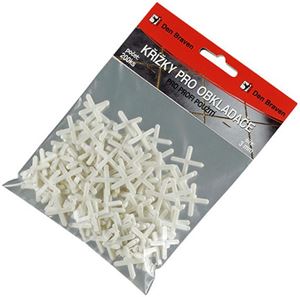 DEN BRAVEN křížky 2,5mm pro obkladače, bílá