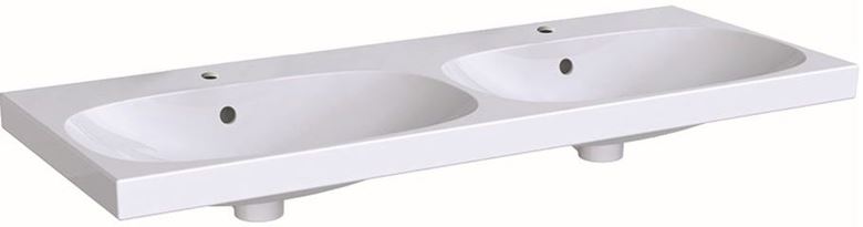 GEBERIT ACANTO dvojumyvadlo 120 cm, se 2 otvory pro baterie a přepadem 500.627.01.2 Obrázek - Hlavní obrázek