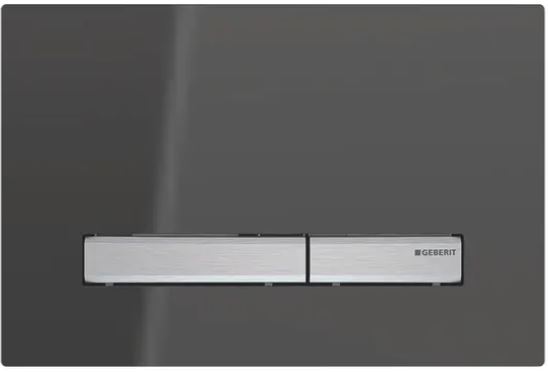 GEBERIT SIGMA 50 ovládací tlačítko pro dvě splachování, zinek/sklo, chrom/kouřové sklo 115.788.SD.2 Obrázek - Hlavní obrázek