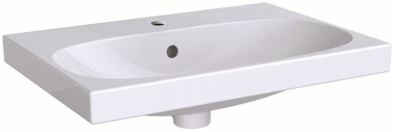 GEBERIT ACANTO umyvadlo 60 cm, s otvorem pro baterii a přepadem, KeraTect 500.631.01.8 Obrázek - Hlavní obrázek