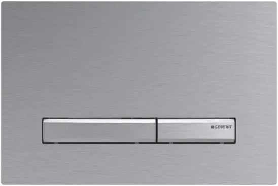 GEBERIT SIGMA 50 ovládací tlačítko pro dvě splachování, easy-to-clean, zinek/mosaz, chrom/kartáčovaný chrom 115.788.GH.2 Obrázek - Hlavní obrázek